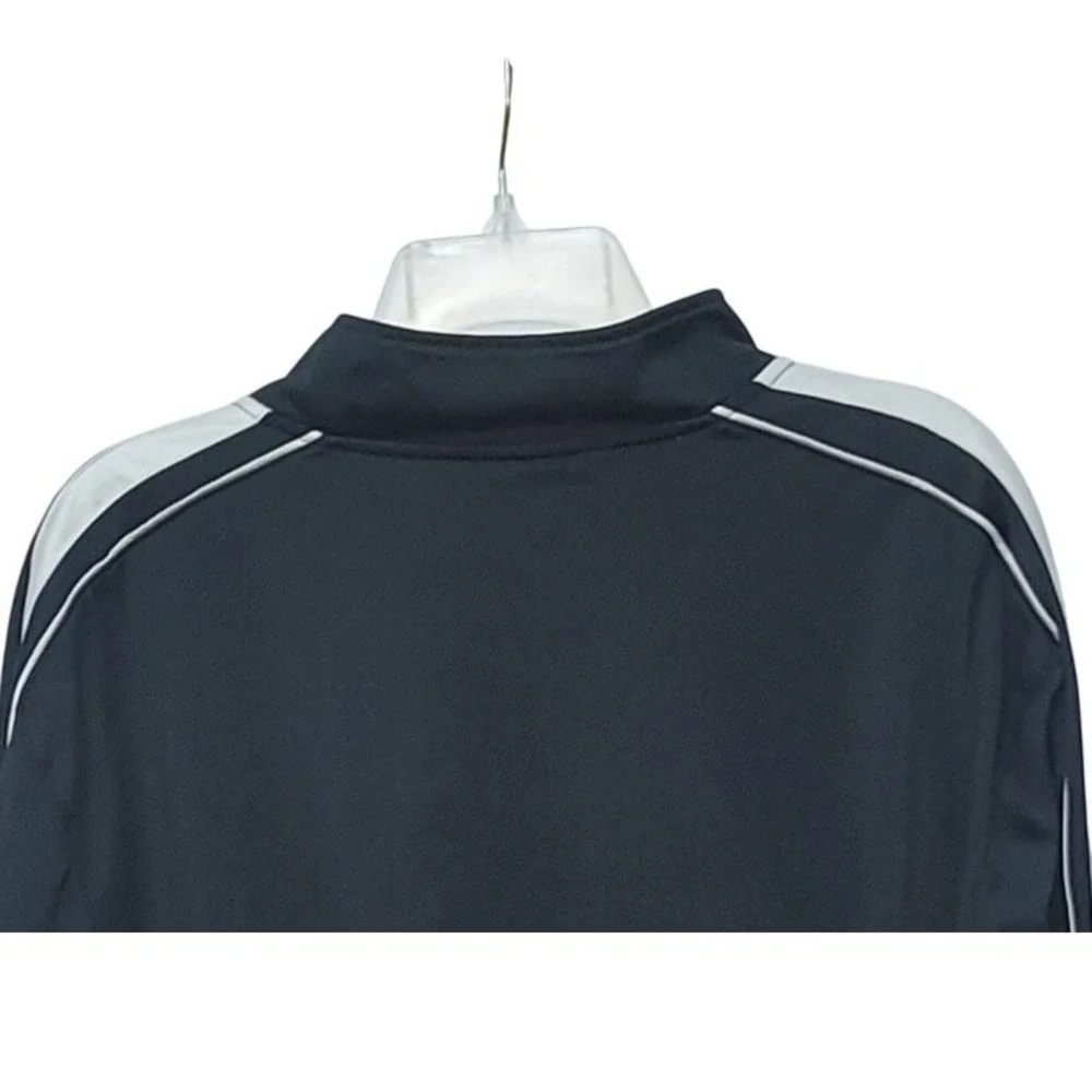 Nike Track Jacket Full Zip Black White Athletic‎ Women XL Running Workout Sporty